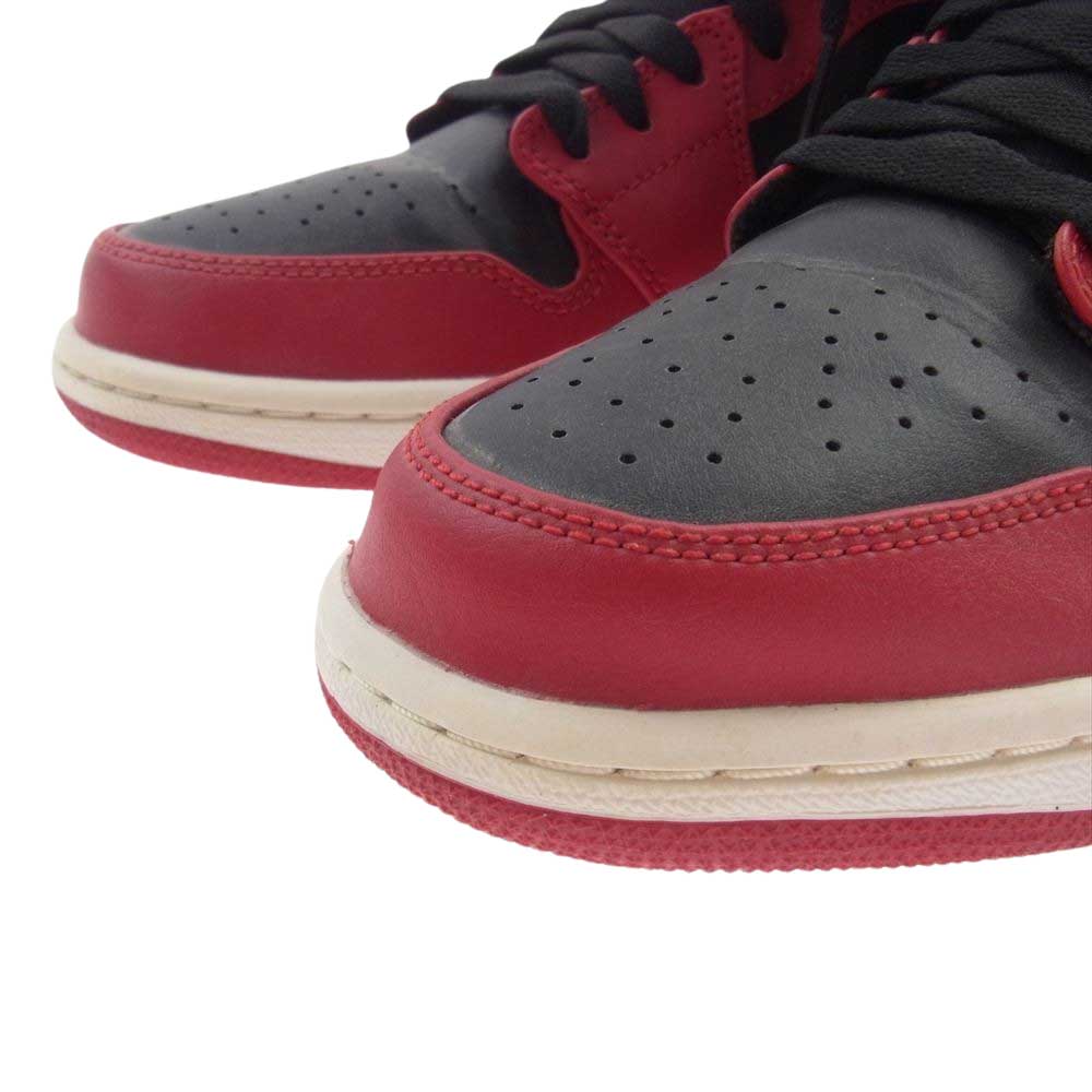 NIKE AIR JORDAN ナイキ ジョーダン 553558-606 AJ1 Low Varsity Red ローカット スニーカー ブラック系 レッド系 27.5cm【中古】