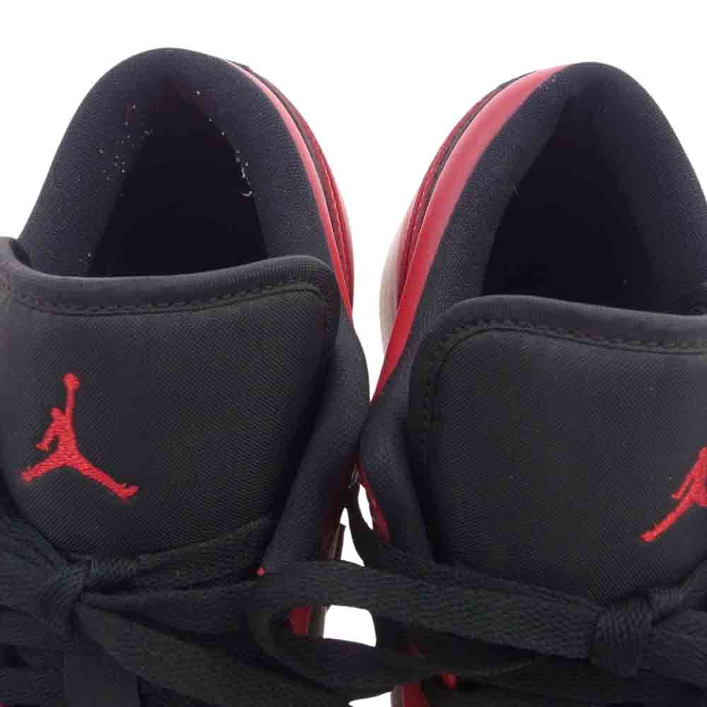 NIKE AIR JORDAN ナイキ ジョーダン 553558-606 AJ1 Low Varsity Red ローカット スニーカー ブラック系 レッド系 27.5cm【中古】