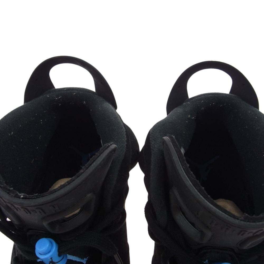 NIKE AIR JORDAN ナイキ ジョーダン 384664-006 AJ6 RETRO UNC レトロ スニーカー ブラック系 ライトブルー系 28cm【中古】