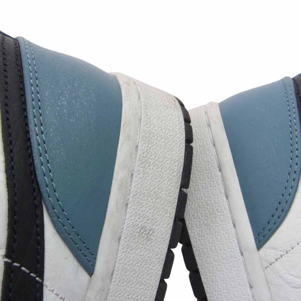 NIKE AIR JORDAN ナイキ ジョーダン CU2802-100 × FACETASM  AJ1 Mid White/Navy ファセッタズム ミッド ホワイト/ネイビー スニーカー ブルーグレー系 28.5cm【中古】