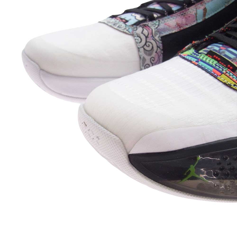 NIKE AIR JORDAN ナイキ ジョーダン DA1900-900 AJ34 PE Rui Hachimura Japan PE 八村塁 ジャパン 和柄 スニーカー ホワイト系 マルチカラー系 28cm【美品】【中古】