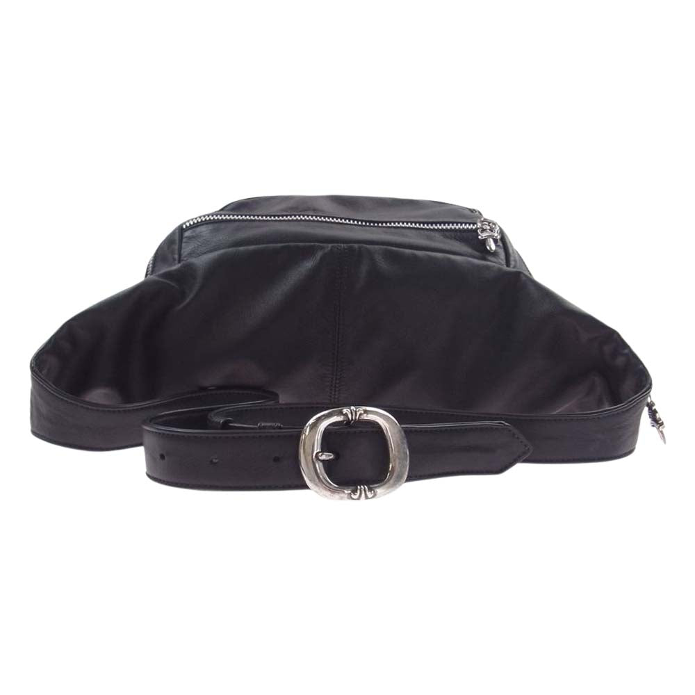 CHROME HEARTS クロムハーツ（原本有） SNAT PACK NO1 BJS スナットパック ガンスリンガーベルト レザー ウエストバッグ ボディーバッグ ブラック系【中古】