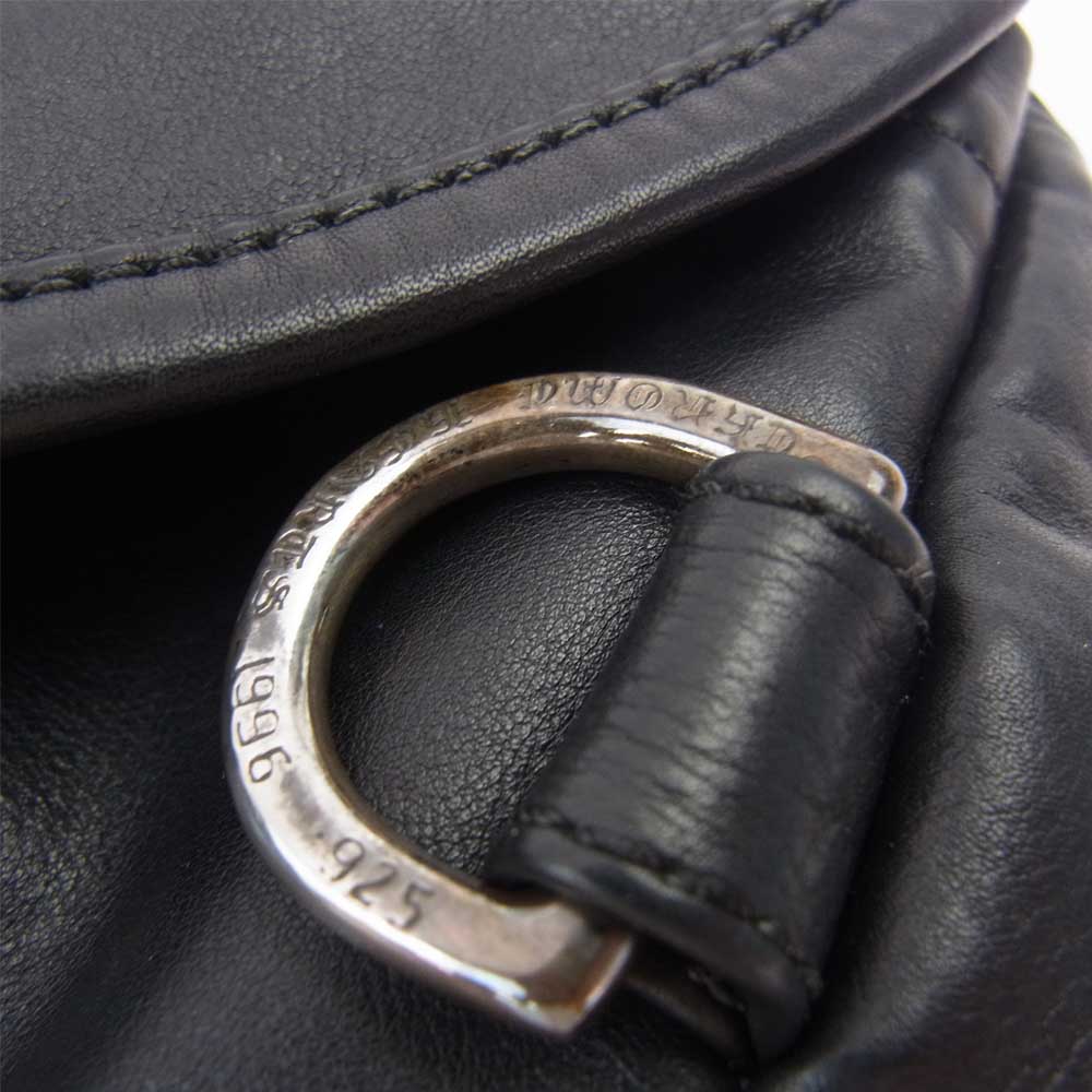 CHROME HEARTS クロムハーツ（原本有） SNAT PACK NO1 BJS スナットパック ガンスリンガーベルト レザー ウエストバッグ ボディーバッグ ブラック系【中古】