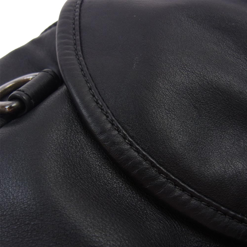 CHROME HEARTS クロムハーツ（原本有） SNAT PACK NO1 BJS スナットパック ガンスリンガーベルト レザー ウエストバッグ ボディーバッグ ブラック系【中古】