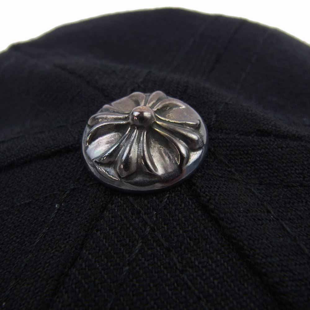 CHROME HEARTS クロムハーツ（原本無） Horseshoe Baseball Cap ホースシュー ベースボール キャップ 帽子 ブラック系 58.7cm【極上美品】【中古】