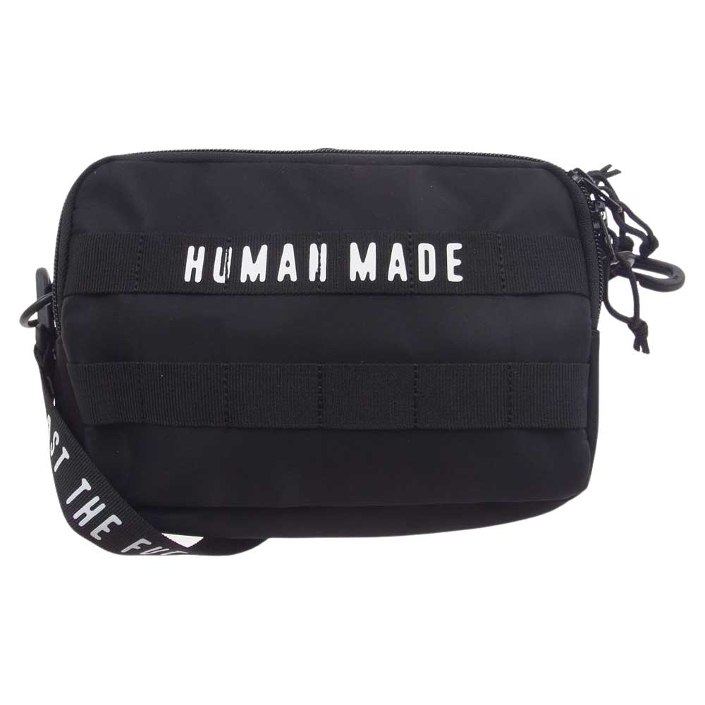 HUMAN MADE ヒューマンメイド Military Pouch ミリタリー ポーチ ショルダー バッグ ブラック系【美品】【中古】
