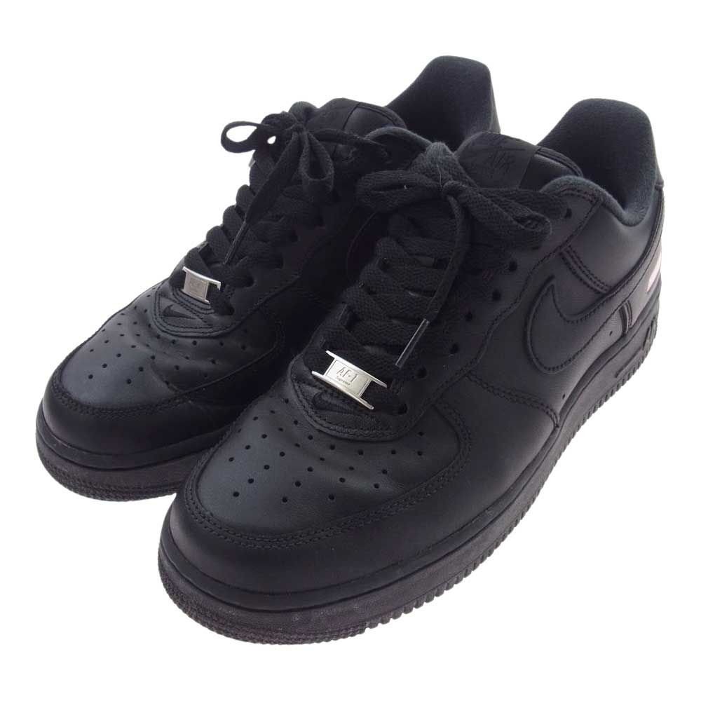 Supreme シュプリーム CU9225-001 × Nike Air Force 1 Low ナイキ エアフォース1 ロー スニーカー ブラック系 25.5cm【中古】