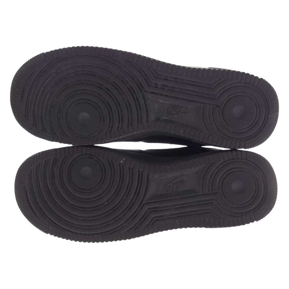 Supreme シュプリーム CU9225-001 × Nike Air Force 1 Low ナイキ エアフォース1 ロー スニーカー ブラック系 25.5cm【中古】