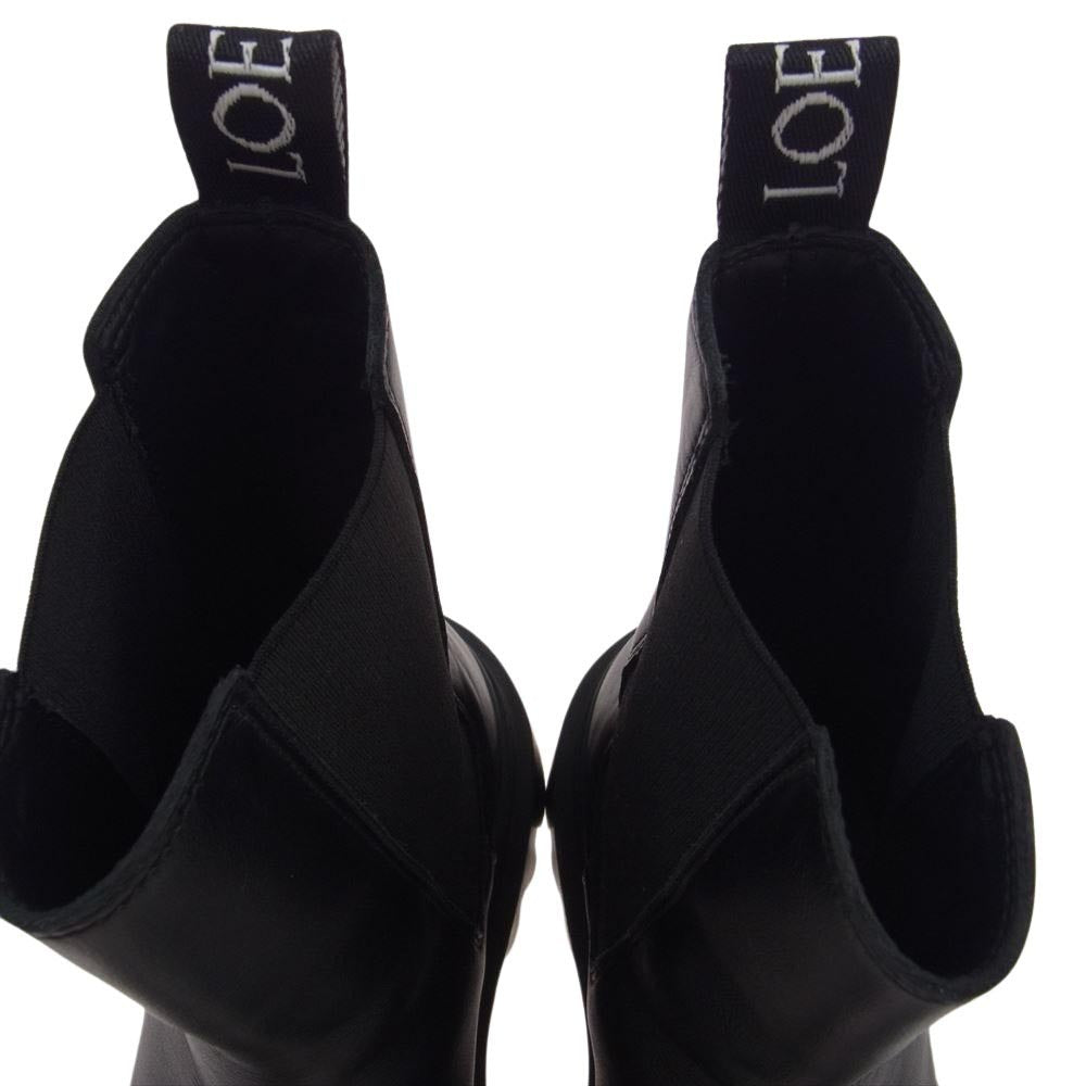 LOEWE ロエベ 592209 チェルシー ブーツ ブラック系 41【中古】