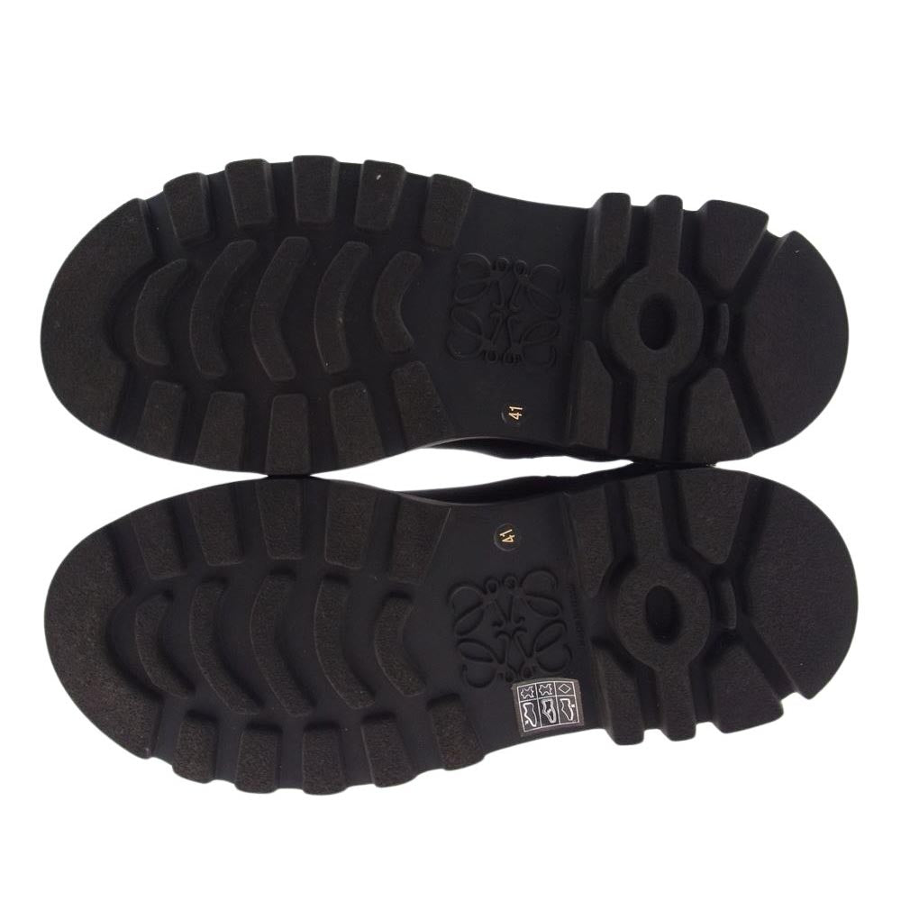 LOEWE ロエベ 592209 チェルシー ブーツ ブラック系 41【中古】