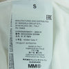 MAISON MARGIELA メゾンマルジェラ S62GD0054 MM6 エムエムシックス メッシュ レイヤード プリントT カットソー イタリア製 ホワイト系【中古】