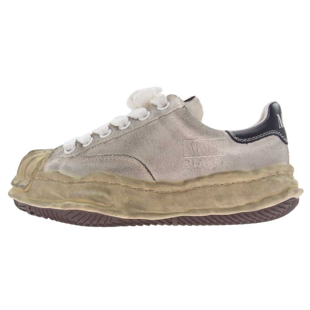 メゾンミハラヤスヒロ A10FW712  BLAKEY Low distress ブレイキー ロー オリジナル ソール 加工 ローカット スニーカー オフホワイト系 37【美品】【中古】