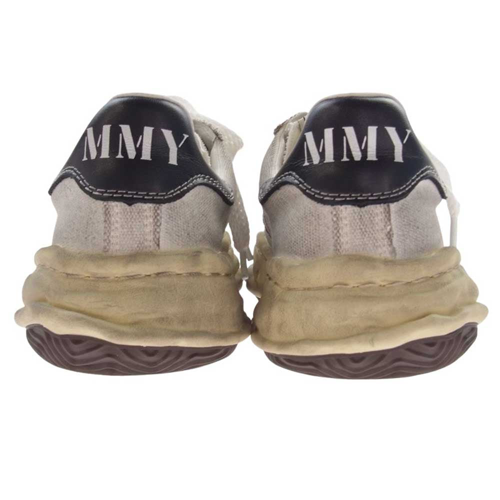 メゾンミハラヤスヒロ A10FW712  BLAKEY Low distress ブレイキー ロー オリジナル ソール 加工 ローカット スニーカー オフホワイト系 37【美品】【中古】