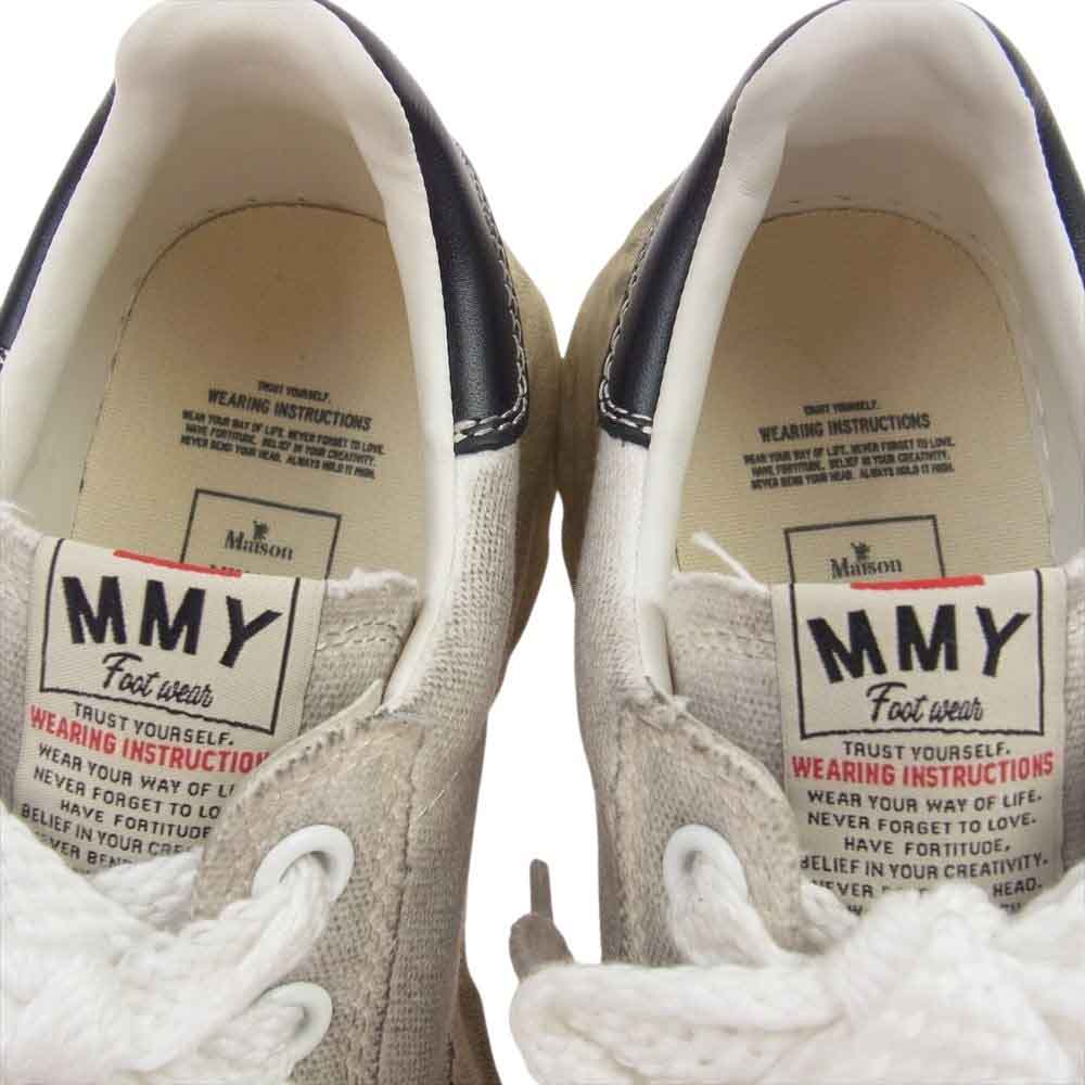 メゾンミハラヤスヒロ A10FW712  BLAKEY Low distress ブレイキー ロー オリジナル ソール 加工 ローカット スニーカー オフホワイト系 37【美品】【中古】