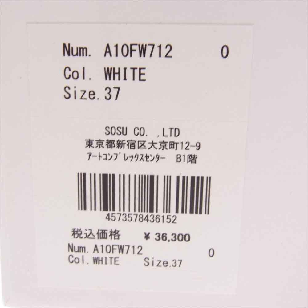 メゾンミハラヤスヒロ A10FW712  BLAKEY Low distress ブレイキー ロー オリジナル ソール 加工 ローカット スニーカー オフホワイト系 37【美品】【中古】