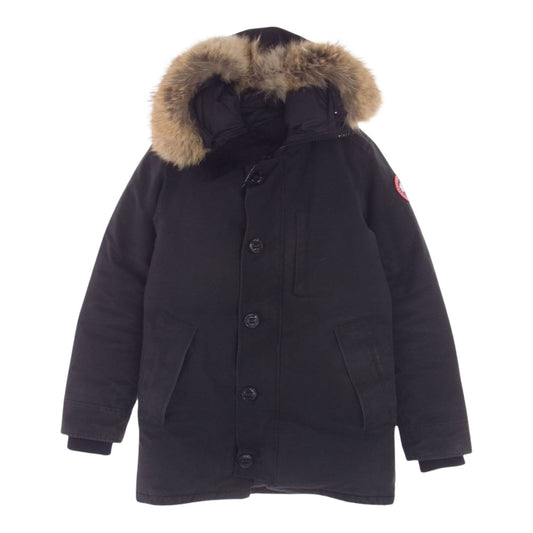 CANADA GOOSE カナダグース 3438JM サザビーリーグタグ JASPER PARKA ジャスパー パーカ ファー付き ダウン ジャケット ブラック系 S【中古】