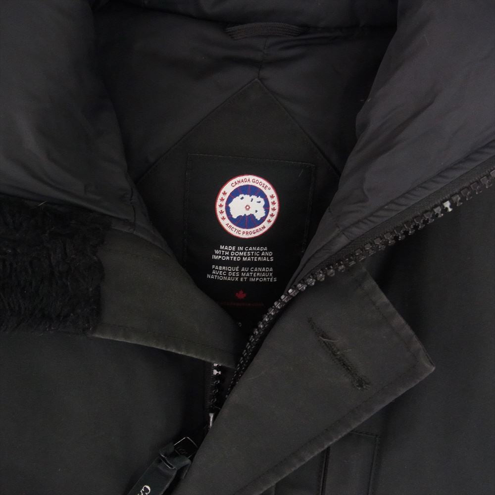 CANADA GOOSE カナダグース 3438JM サザビーリーグタグ JASPER PARKA ジャスパー パーカ ファー付き ダウン ジャケット ブラック系 S【中古】