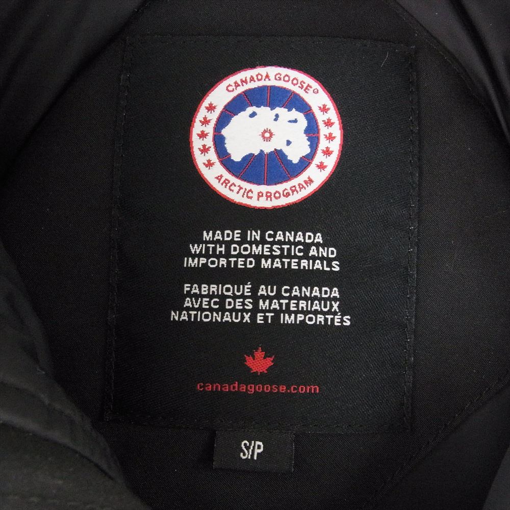 CANADA GOOSE カナダグース 3438JM サザビーリーグタグ JASPER PARKA ジャスパー パーカ ファー付き ダウン ジャケット ブラック系 S【中古】