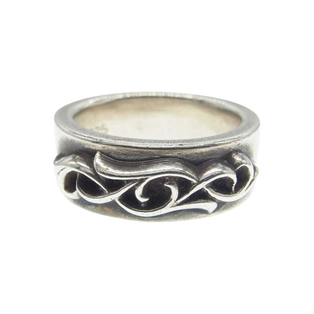 CHROME HEARTS クロムハーツ（原本有） DBL NARROW VINE BAND ダブル ナロー ヴァイン バンド リング シルバー系 22.5号【中古】
