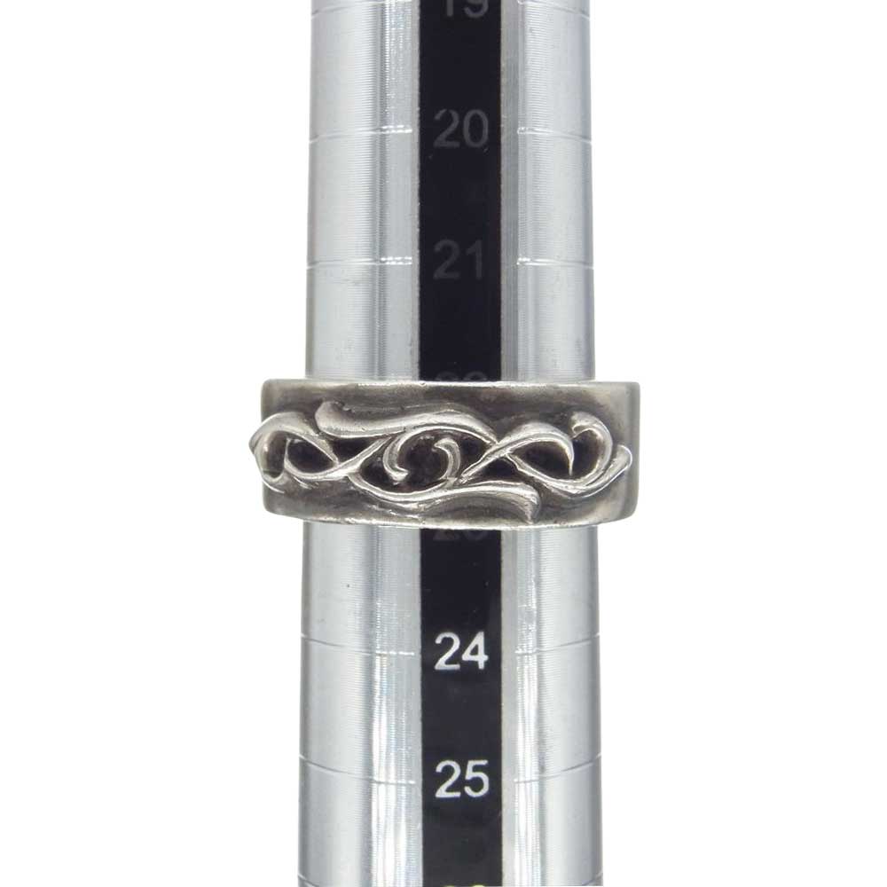 CHROME HEARTS クロムハーツ（原本有） DBL NARROW VINE BAND ダブル ナロー ヴァイン バンド リング シルバー系 22.5号【中古】