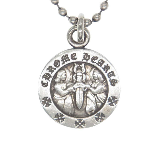 CHROME HEARTS クロムハーツ（原本有） CHRM ANGL MDL エンジェル メダルチャーム V2 シルバー ネックレストップ  シルバー系【中古】