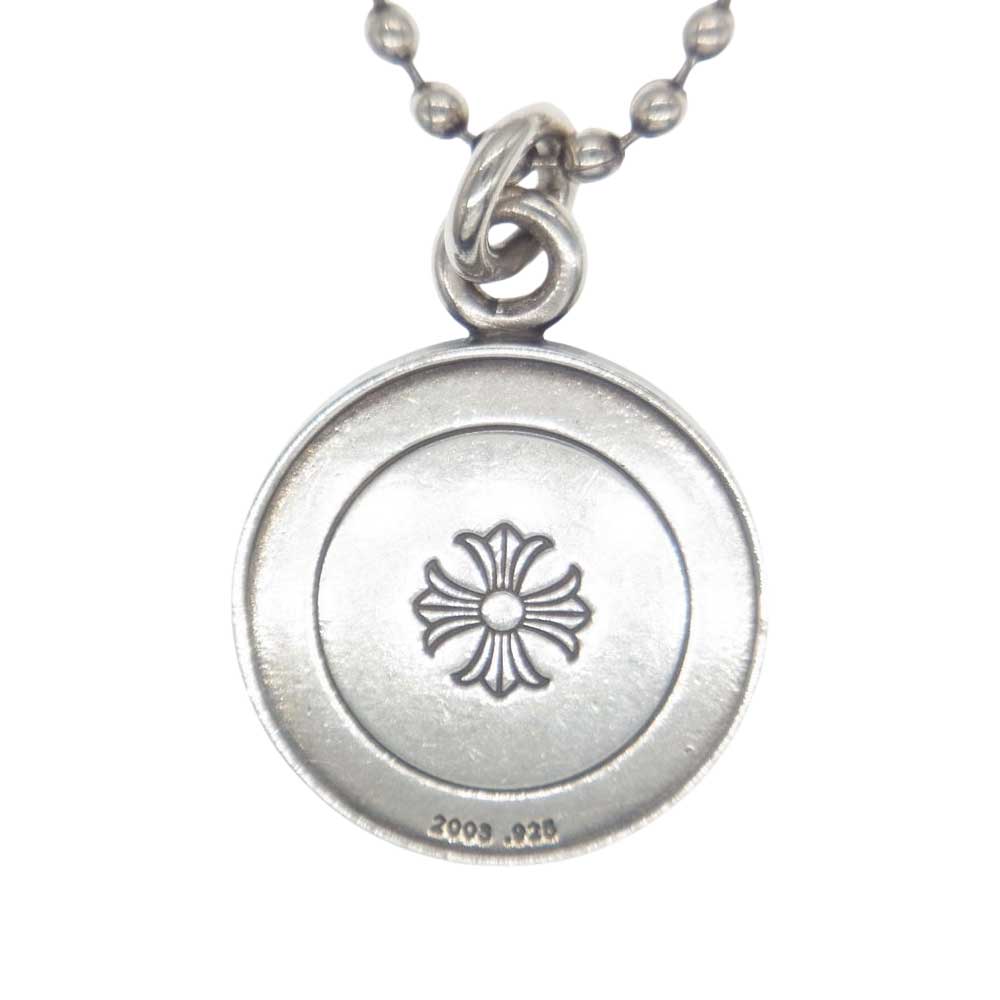 CHROME HEARTS クロムハーツ（原本有） CHRM ANGL MDL エンジェル メダルチャーム V2 シルバー ネックレストップ  シルバー系【中古】