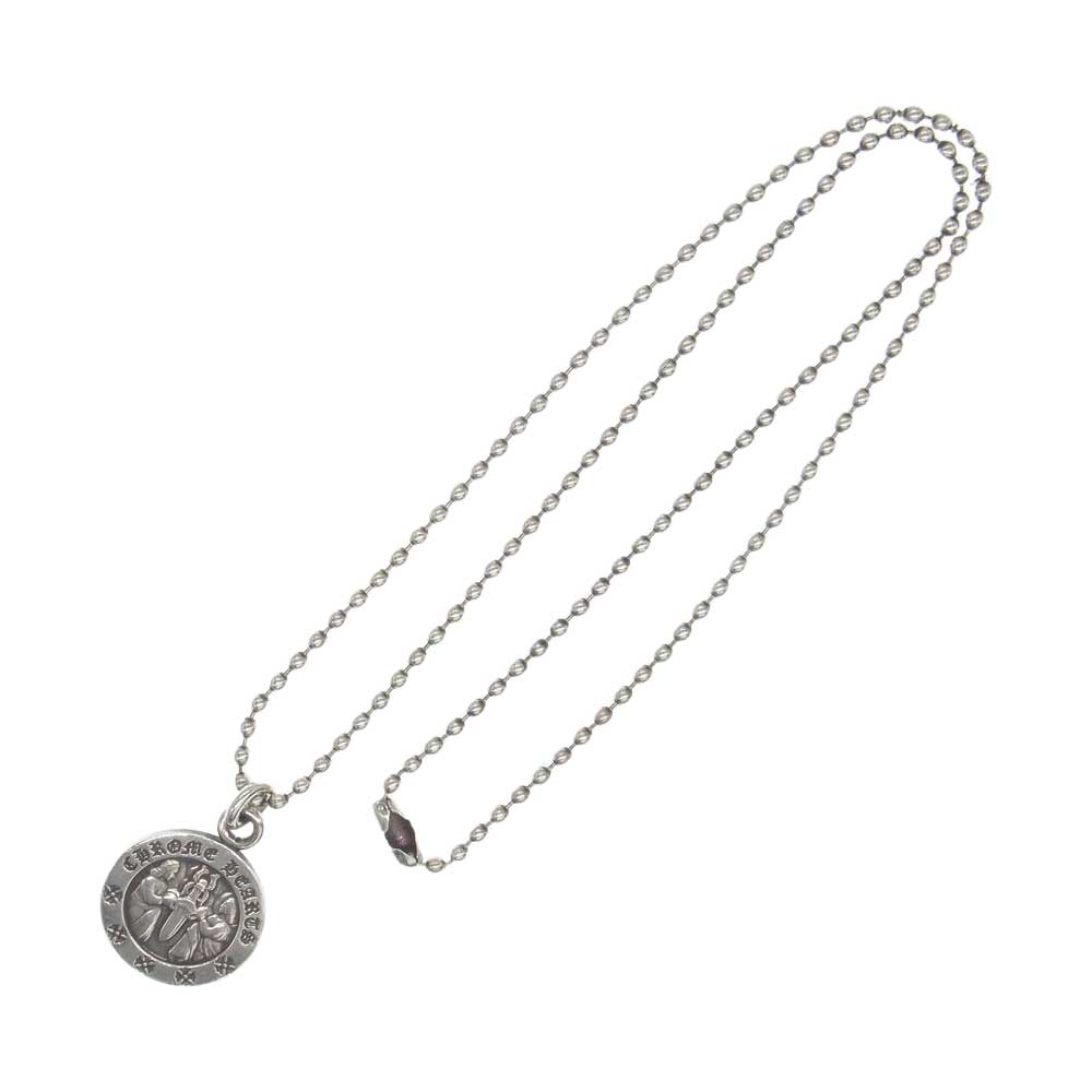 CHROME HEARTS クロムハーツ（原本有） CHRM ANGL MDL エンジェル メダルチャーム V2 シルバー ネックレストップ  シルバー系【中古】