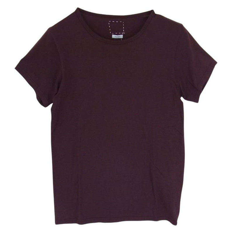 VISVIM ビズビム 0114205010004 D.SCOOP CREW S/S (LUXSIC) BURGUNDY クルーネック Tシャツ カットソー バーガンディー パープル系 3【中古】