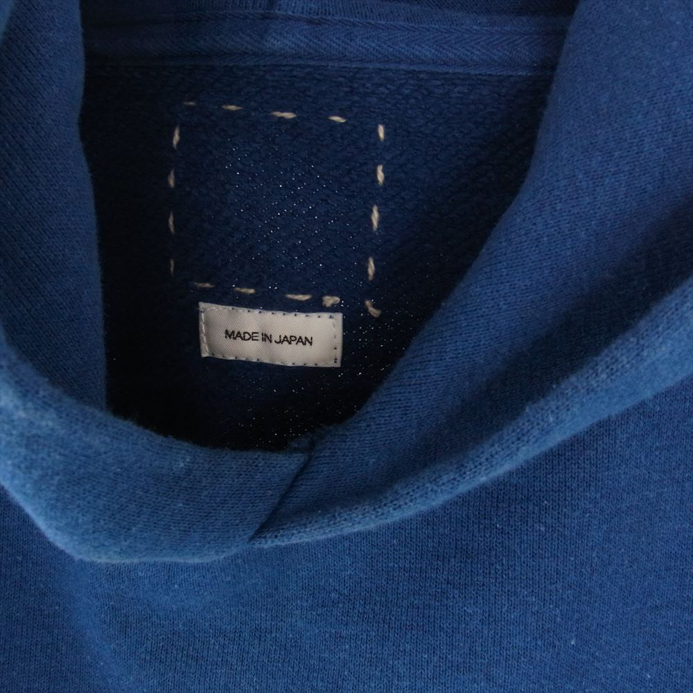 VISVIM ビズビム 21AW 0121205010006 AMPLUS HOODIE P.O.(N.D.) アンプラス プルオーバー パーカー INDIGO 3【中古】