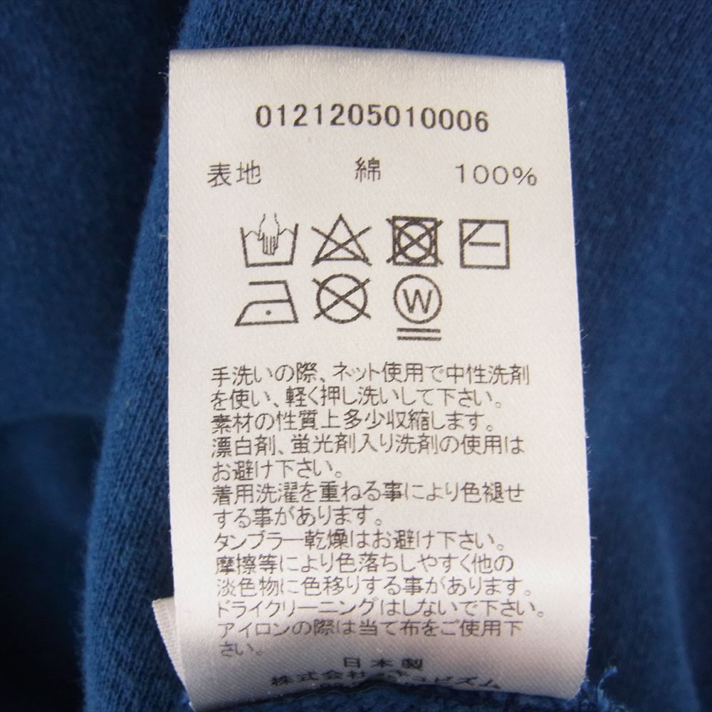 VISVIM ビズビム 21AW 0121205010006 AMPLUS HOODIE P.O.(N.D.) アンプラス プルオーバー パーカー INDIGO 3【中古】