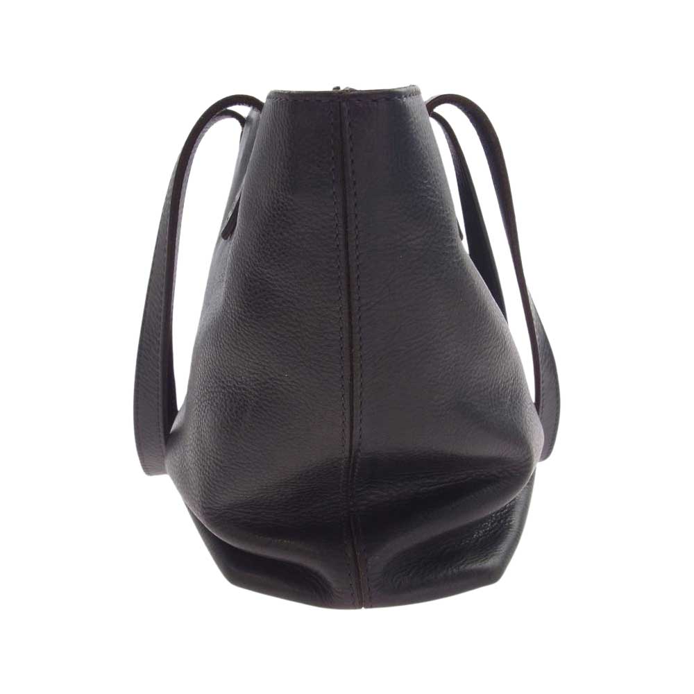 genten ゲンテン レザー トート バッグ ブラック系【中古】