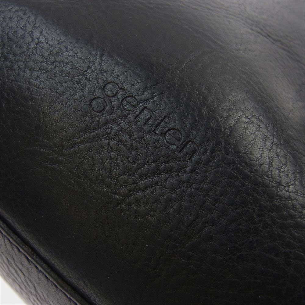 genten ゲンテン レザー トート バッグ ブラック系【中古】