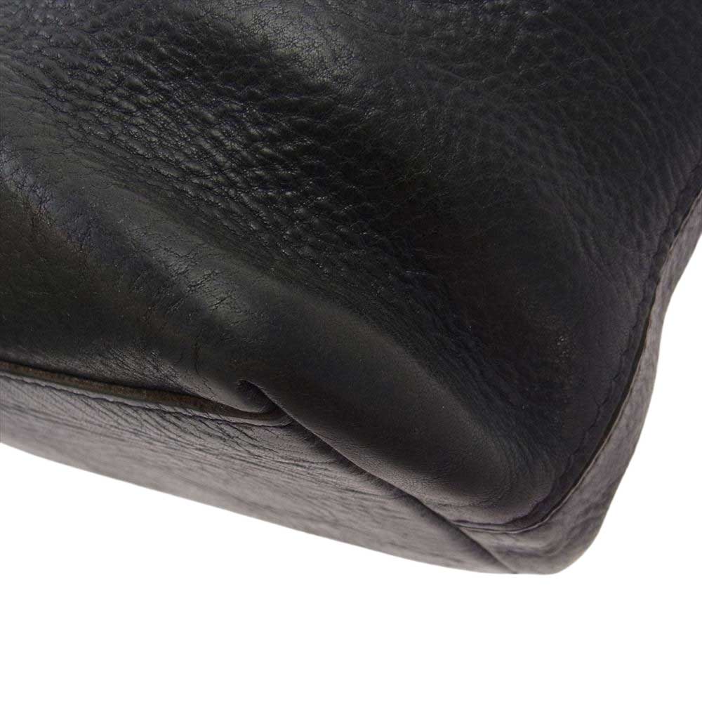 genten ゲンテン レザー トート バッグ ブラック系【中古】