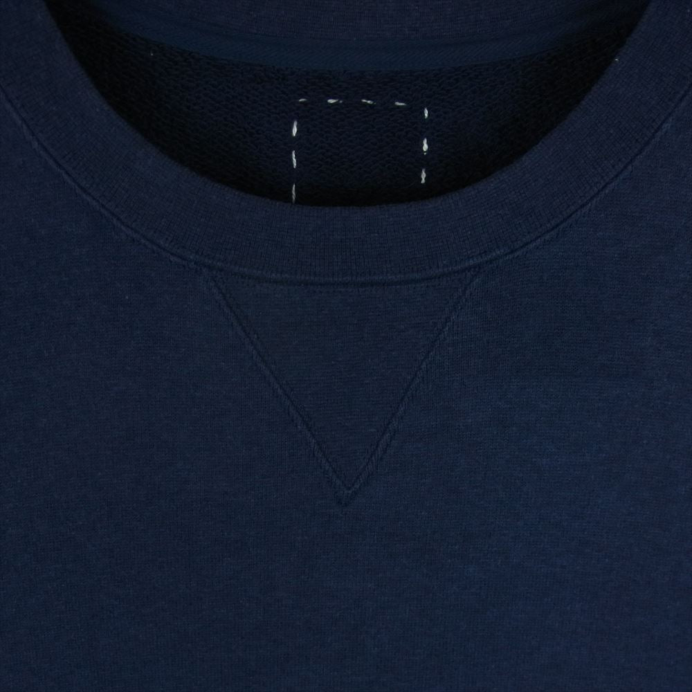 VISVIM ビズビム 22SS 0122105010021 JUMBO SB SWEAT L/S カシミヤ混 ジャンボ クルーネック スウェット ネイビー系 1【中古】