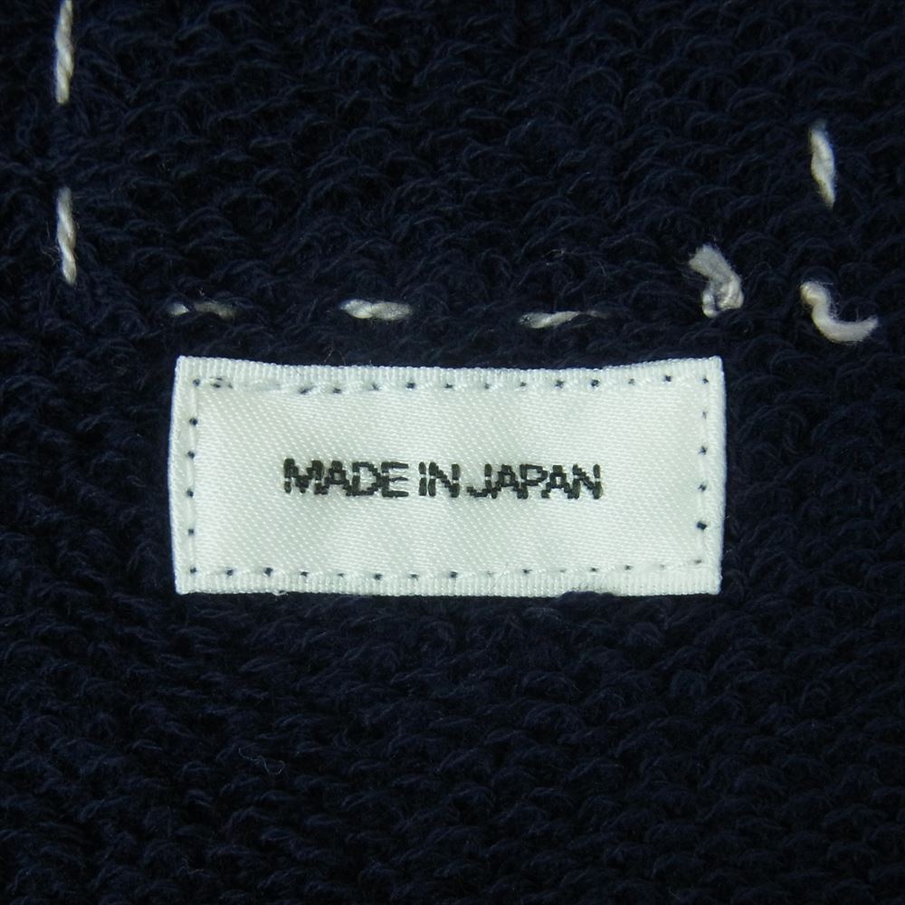 VISVIM ビズビム 22SS 0122105010021 JUMBO SB SWEAT L/S カシミヤ混 ジャンボ クルーネック スウェット ネイビー系 1【中古】