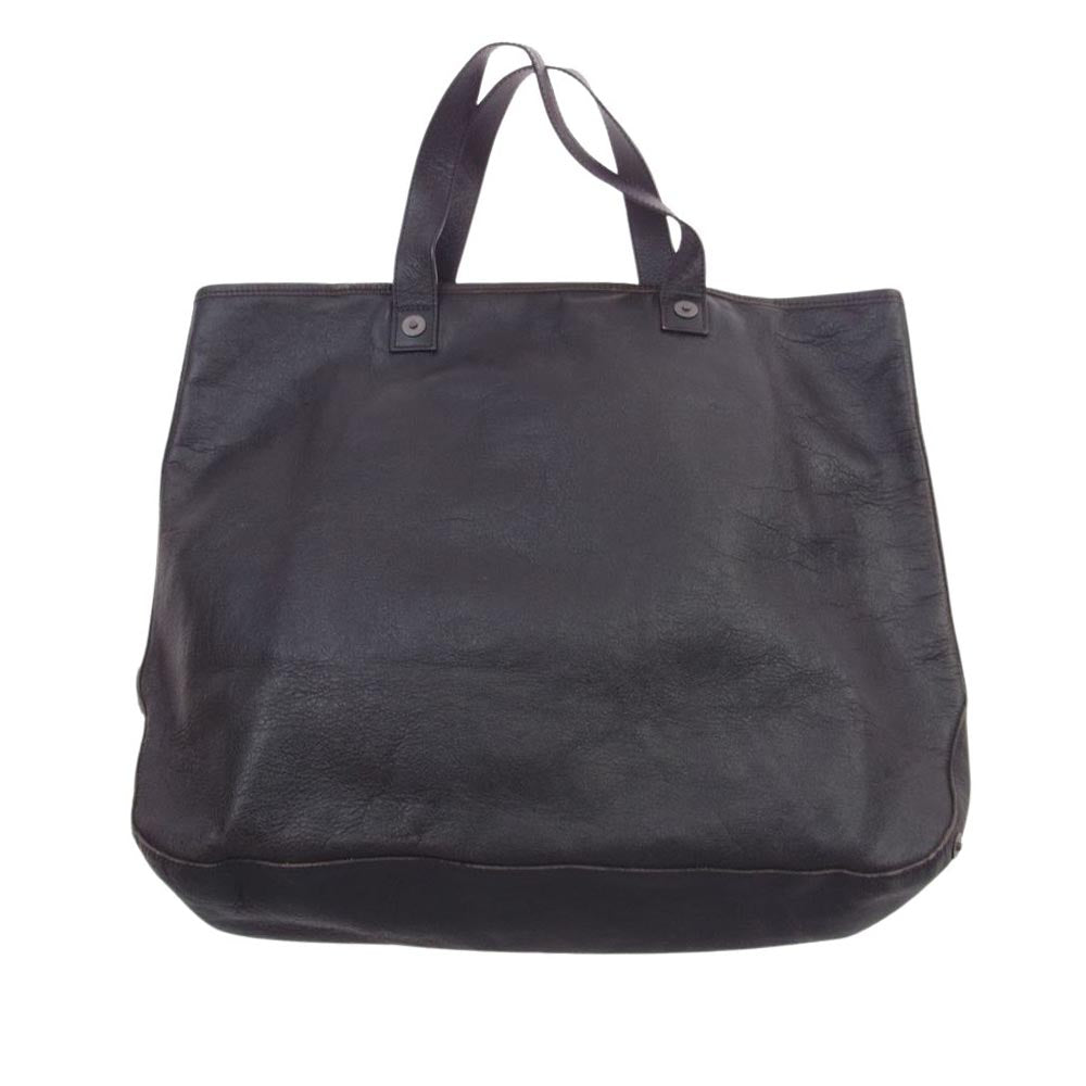 VISVIM ビズビム 24SS 0124103003032 RIVET TOTE DMGD ホースハイド リベット レザー トート バッグ ダークブラウン系【極上美品】【中古】