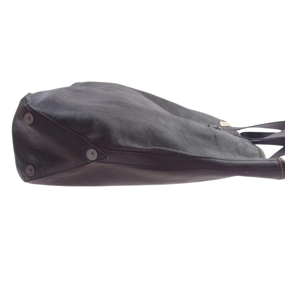 VISVIM ビズビム 24SS 0124103003032 RIVET TOTE DMGD ホースハイド リベット レザー トート バッグ ダークブラウン系【極上美品】【中古】