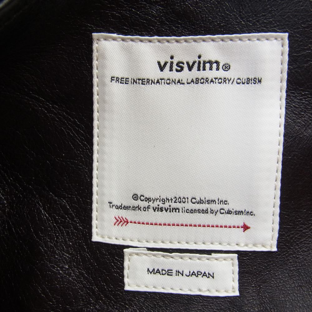 VISVIM ビズビム 24SS 0124103003032 RIVET TOTE DMGD ホースハイド リベット レザー トート バッグ ダークブラウン系【極上美品】【中古】