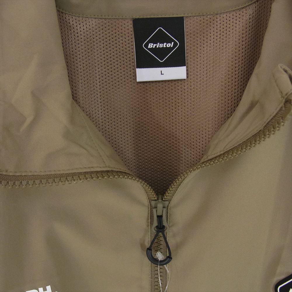 F.C.R.B. エフシーアールビー 24SS FCRB-240055 VENTILATION LOGO TRAINING JACKET ベンチレーション トレーニング ジャケット ベージュ系 L【極上美品】【中古】