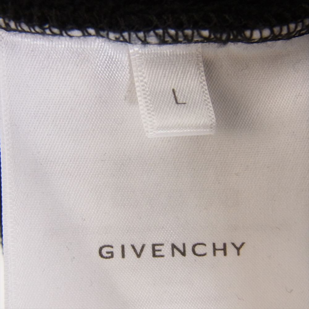 GIVENCHY ジバンシィ BMJ0HA3Y8N Reverse slim fit sweatshirt リバース ロゴ クルーネック スウェット シャツ ブラック系 L【中古】