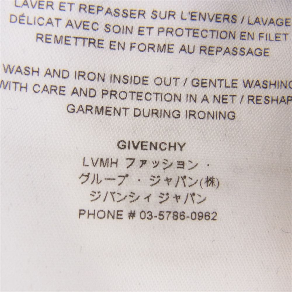 GIVENCHY ジバンシィ BMJ0HA3Y8N Reverse slim fit sweatshirt リバース ロゴ クルーネック スウェット シャツ ブラック系 L【中古】