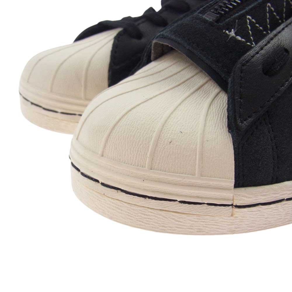 NEIGHBORHOOD ネイバーフッド × adidas アディダス 779001 SUPERSTAR スーパースター 80S BLACK & GARGO ブラック カーゴ スニーカー ブラック系 26.5【極上美品】【中古】