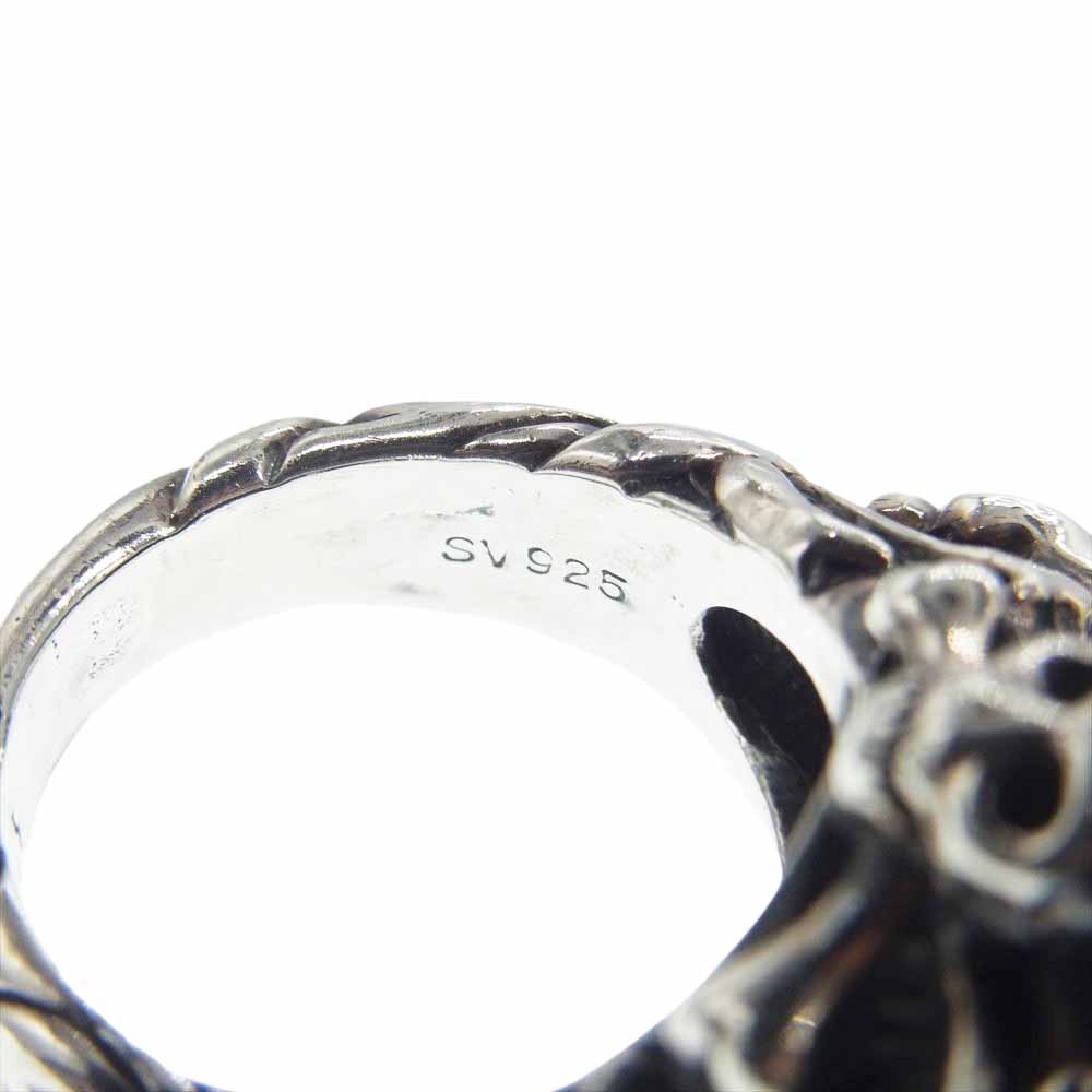 TRYGOD トライゴッド スカル オニキス リング シルバー系 11.5号【中古】