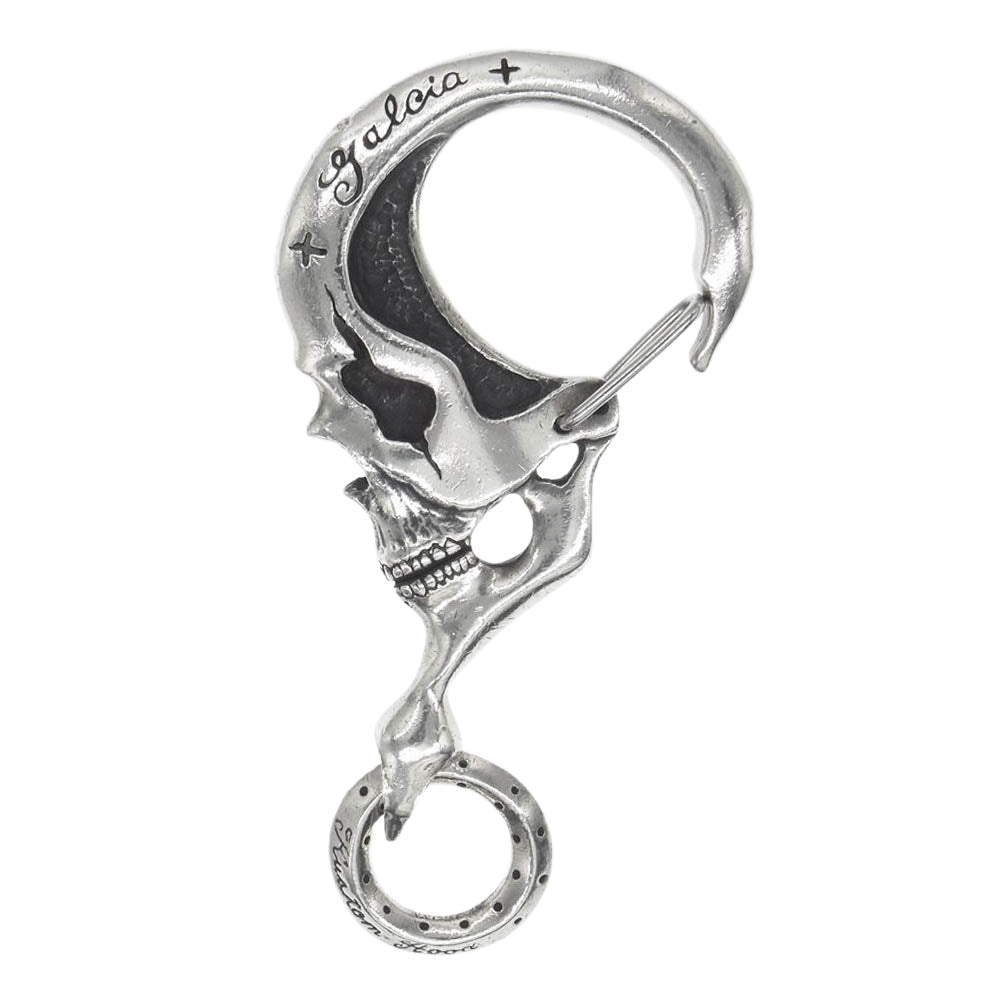 GALCIA ガルシア SKULL KEYHOLDER スカル キーホルダー シルバー系【中古】
