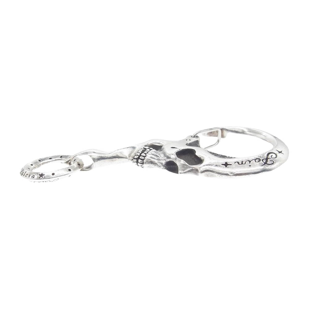 GALCIA ガルシア SKULL KEYHOLDER スカル キーホルダー シルバー系【中古】
