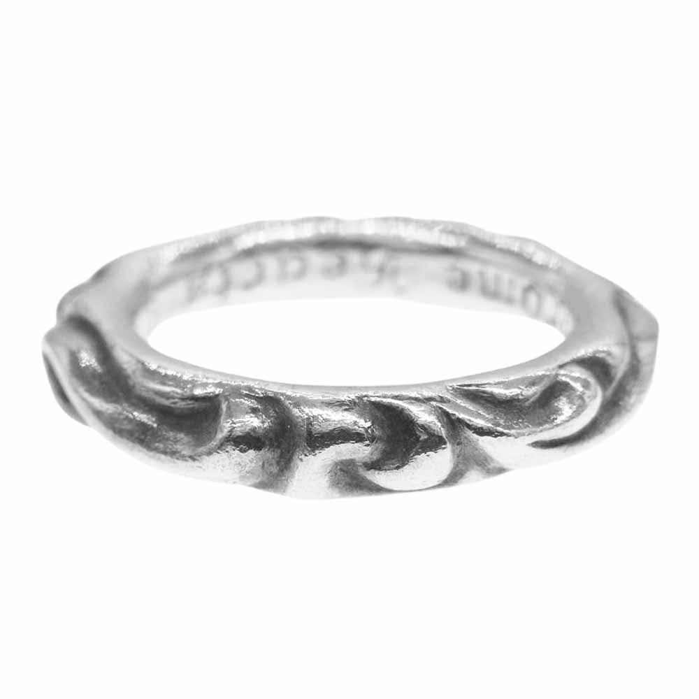 CHROME HEARTS クロムハーツ（原本無） SCRL BAND スクロール バンド リング シルバー系 19号【中古】