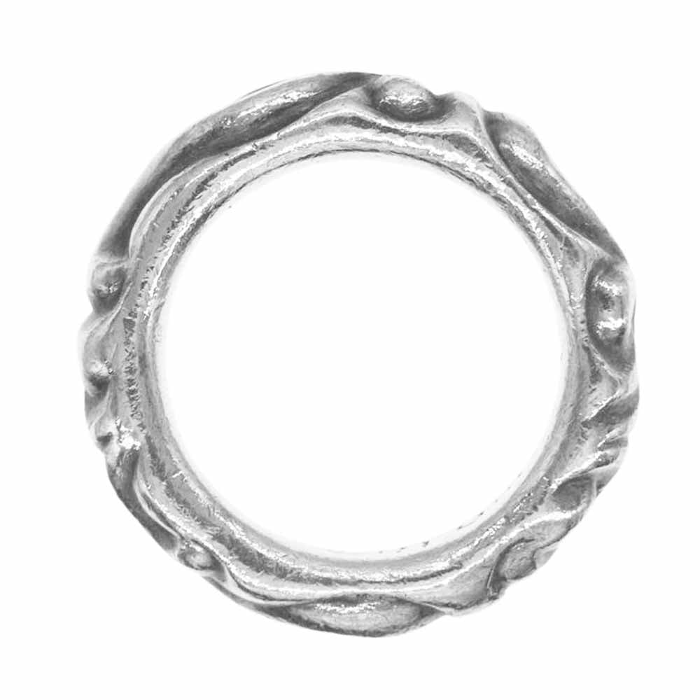 CHROME HEARTS クロムハーツ（原本無） SCRL BAND スクロール バンド リング シルバー系 19号【中古】