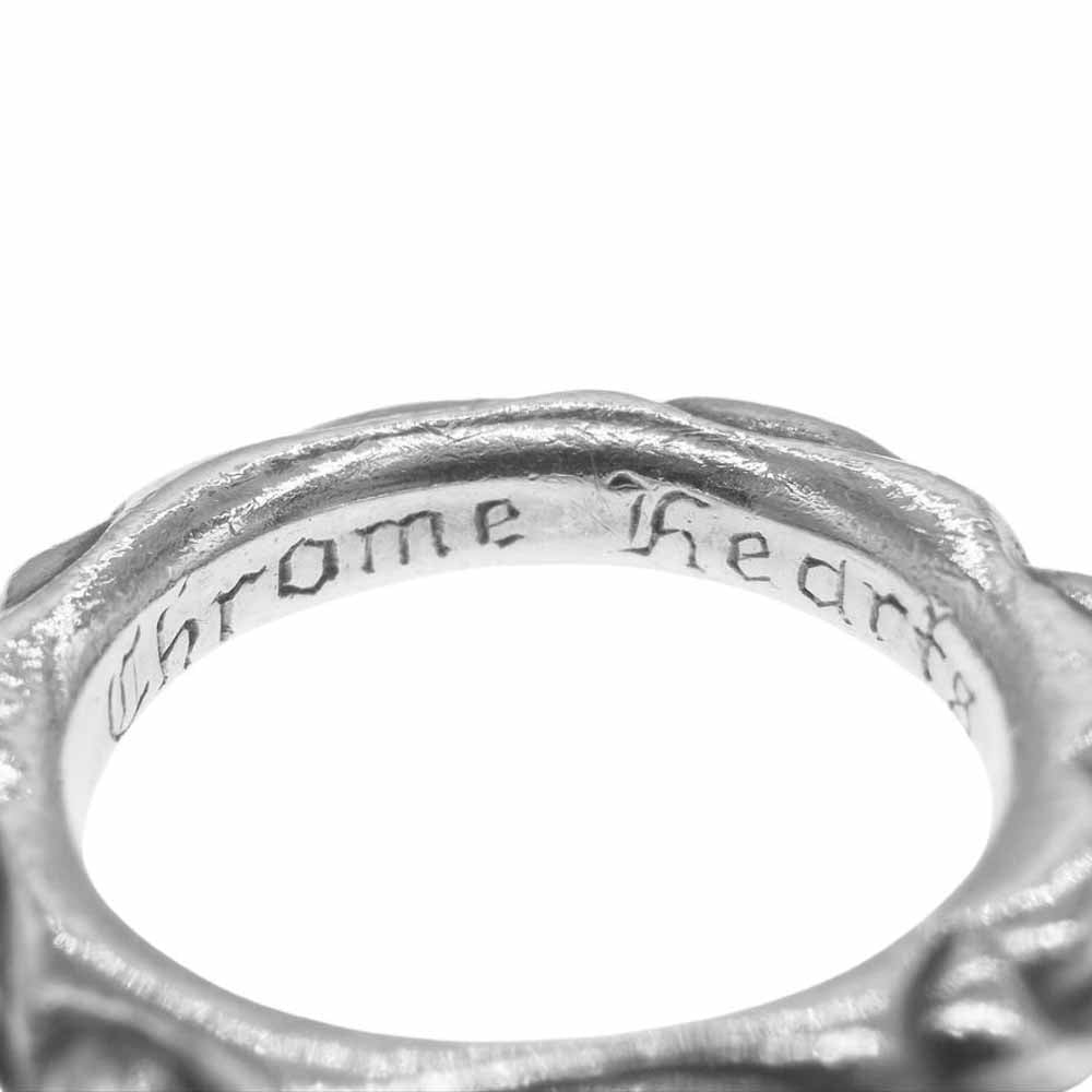 CHROME HEARTS クロムハーツ（原本無） SCRL BAND スクロール バンド リング シルバー系 19号【中古】