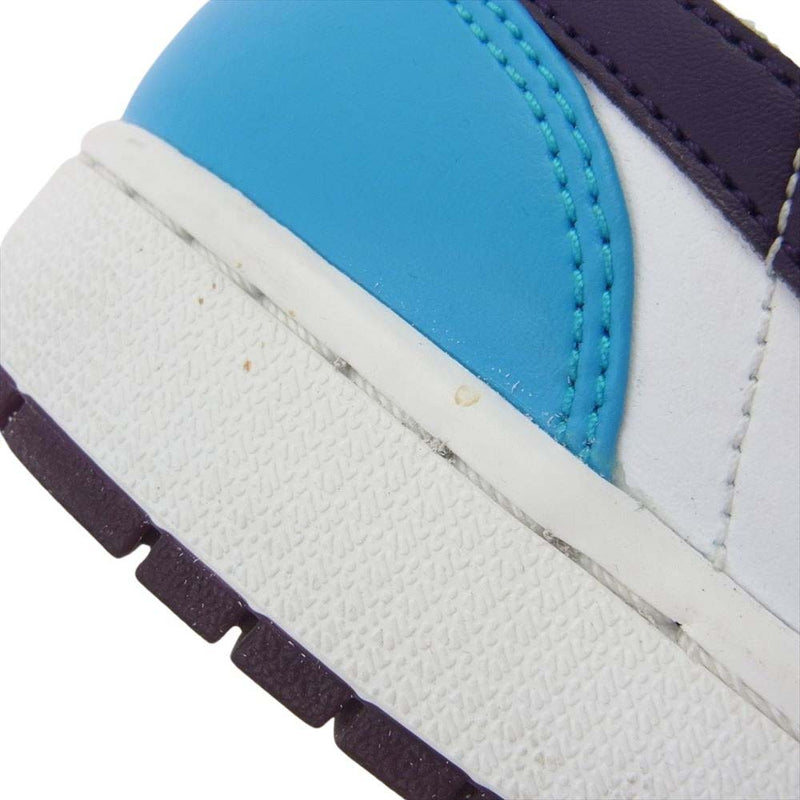 NIKE ナイキ 554724-415 AIR JORDAN 1 MID HORNETS AJ1 エアジョーダン ミッド ホーネット スニーカー ブルー系 パープル系 27.5cm【中古】