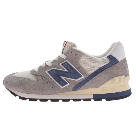 NEW BALANCE ニューバランス U996TE USA製 996 スエード メッシュ スニーカー グレー系 27cm【中古】